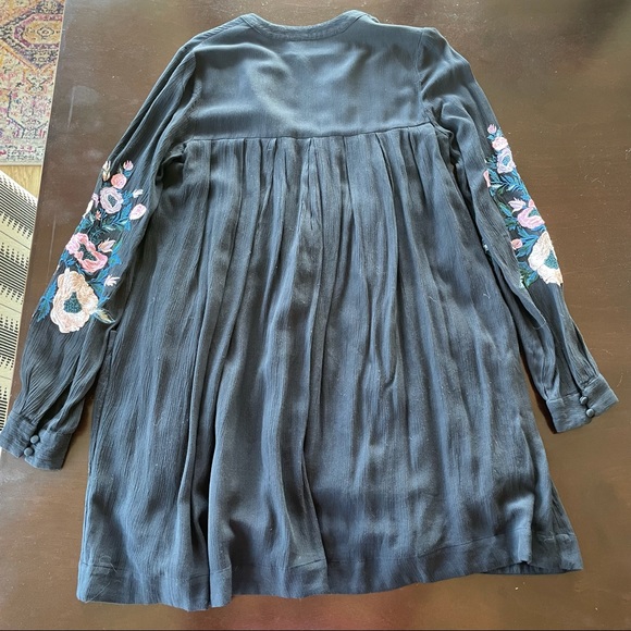 Free people embroidered tunic - black xs - Picture 6 of 8